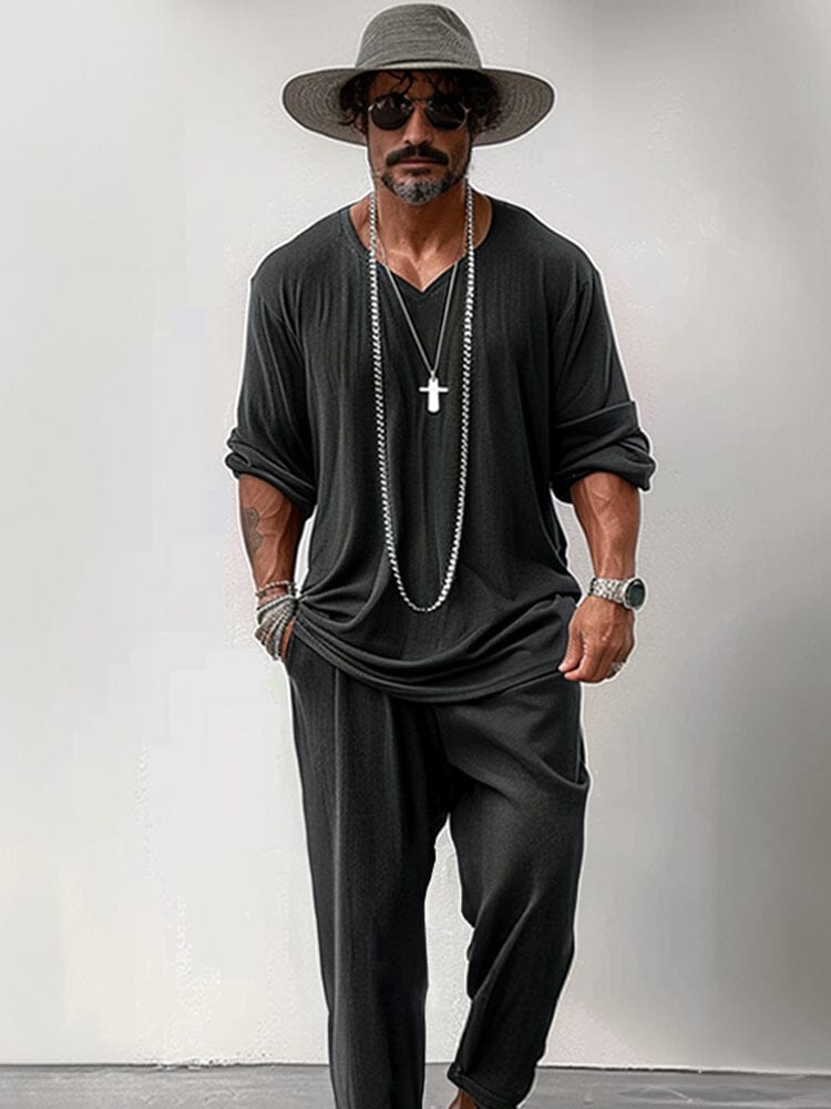 Soft Stretchy Simple 2-Piece Outfits