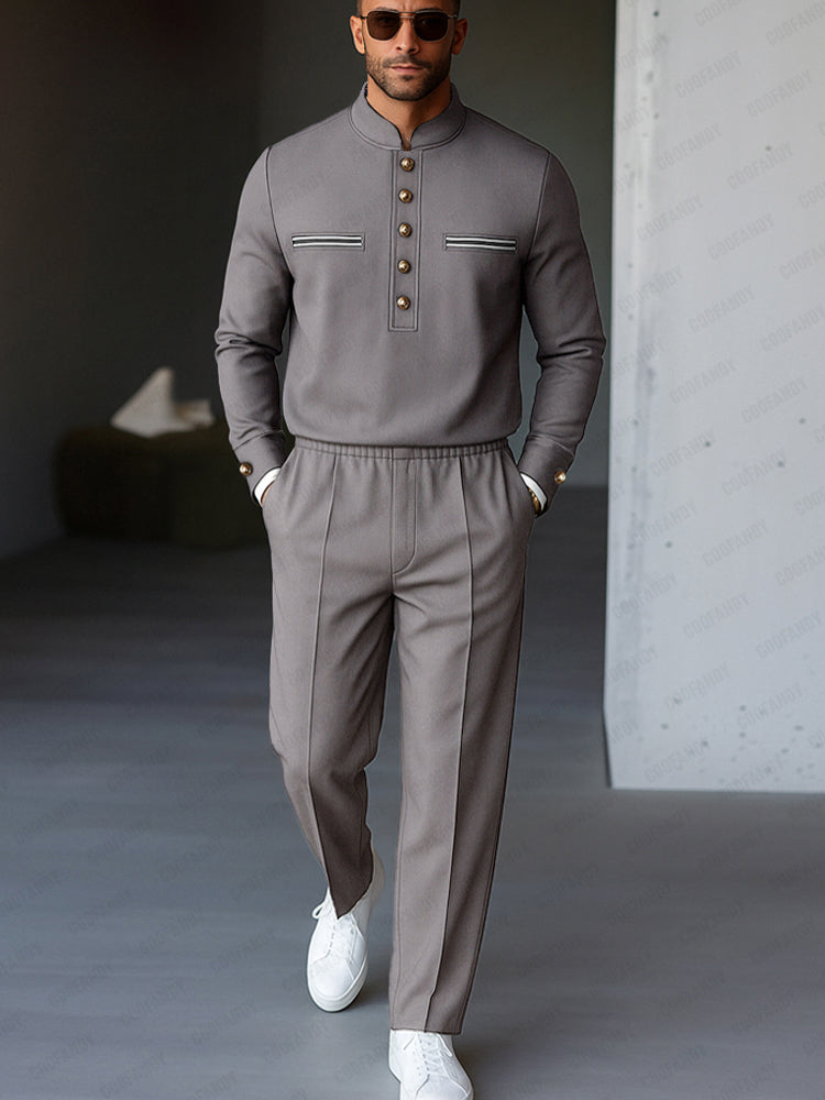 Casual Military Style Matching Set