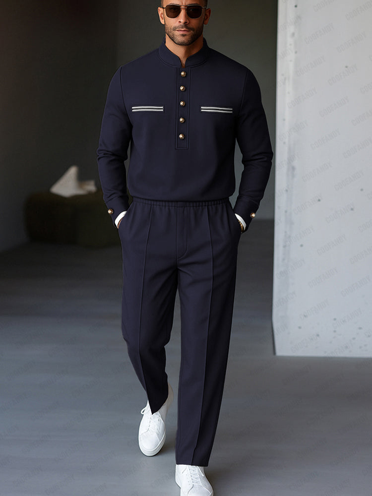 Casual Military Style Matching Set