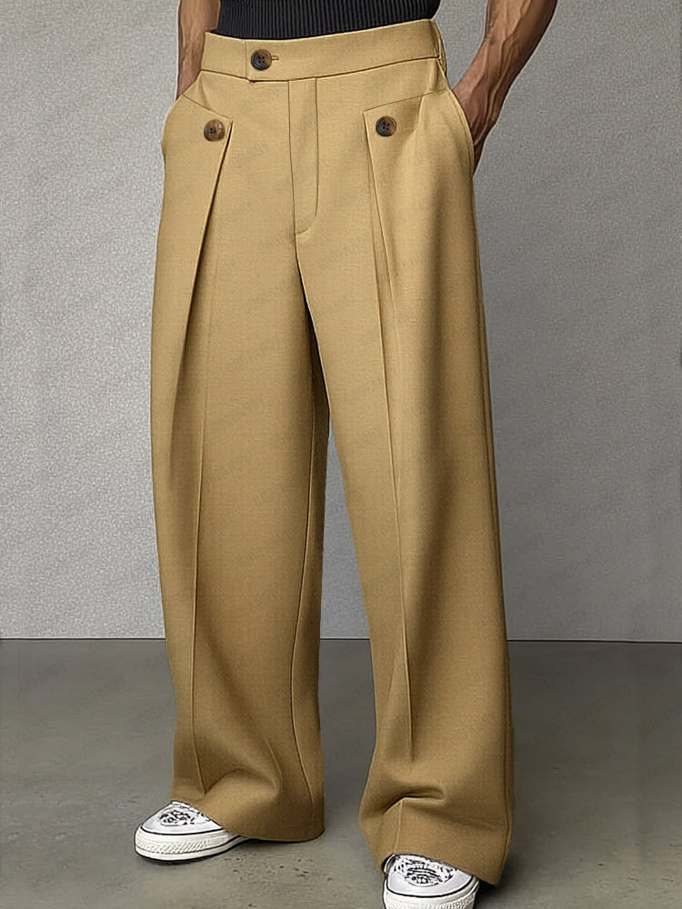 Smart Casual Tailored High Waist Pants