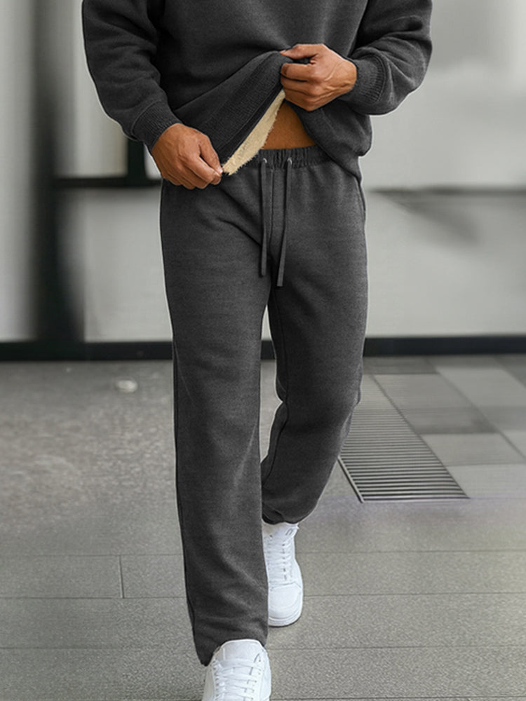 Warm Fleece-Lined Tracksuit Set