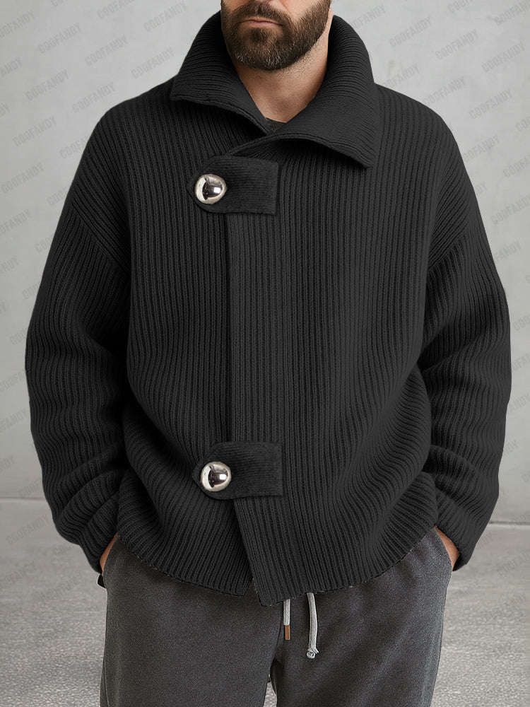 Trendy Relaxed Fit Knit Cardigan