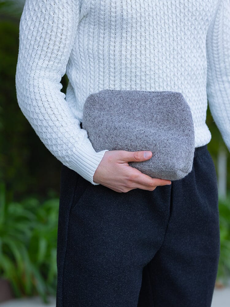 Soft Tweed Canvas Shoulder Bag
