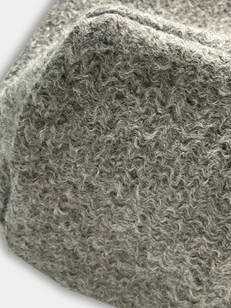 Soft Tweed Canvas Shoulder Bag