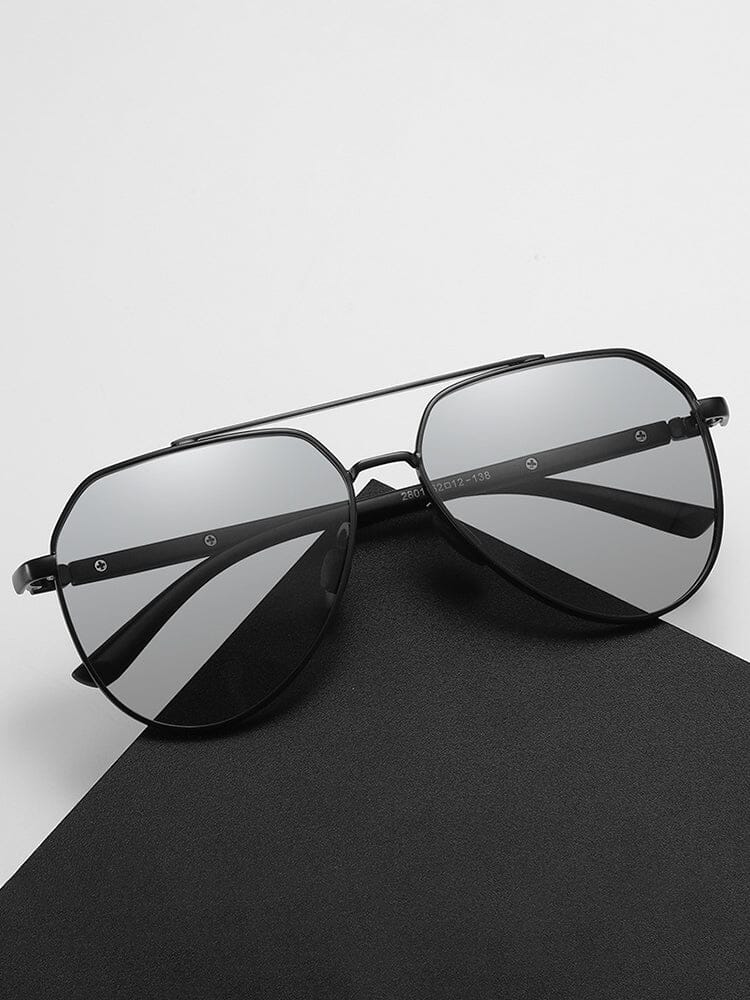 Fashion Round Cross Bar Polarized Sunglasses