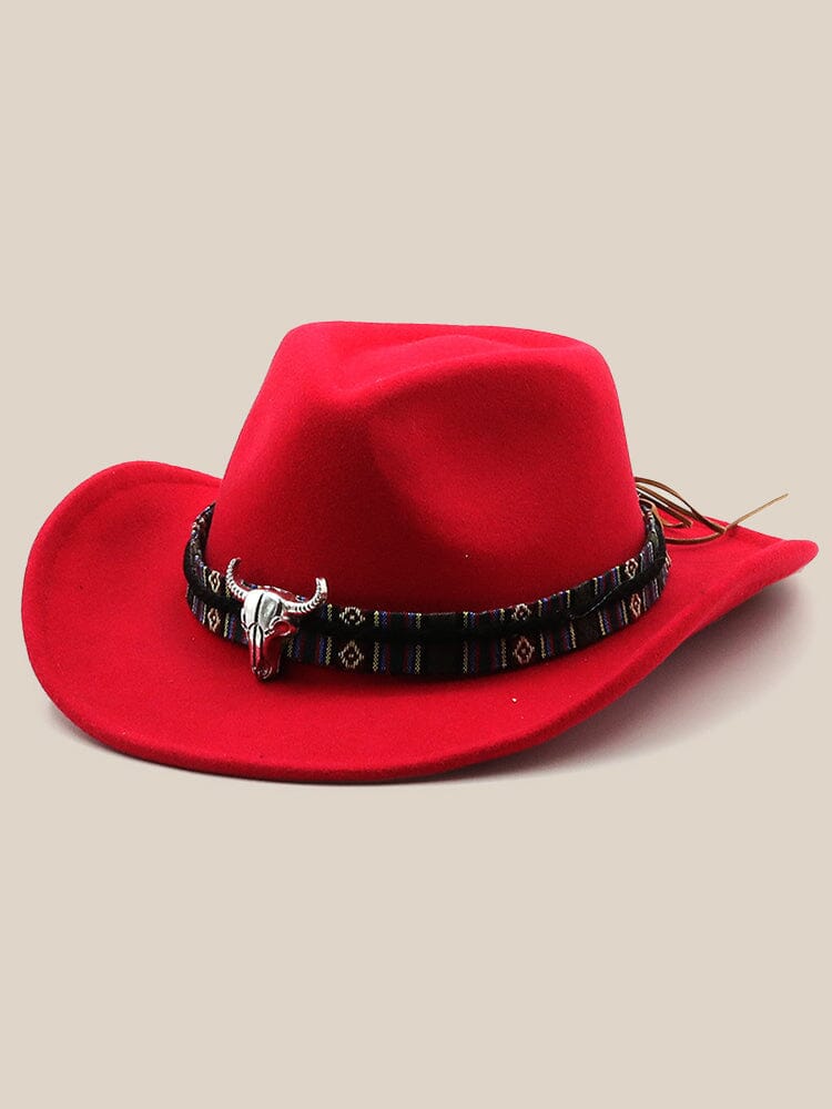 Classic 100% Wool Cowboy Hat